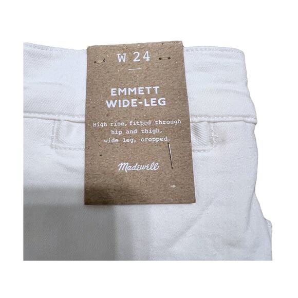 Madewell The Emmett Wide-Leg Crop Jean: - Picture 4 of 5